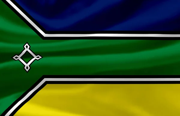 Amapa zwaaiende vlag illustratie. — Stockfoto