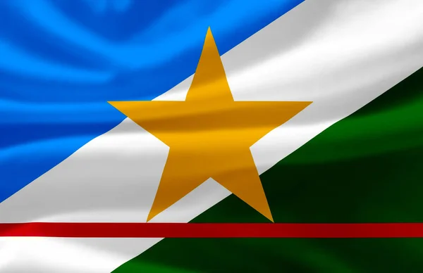 Roraima schwenkt Flagge Illustration. — Stockfoto