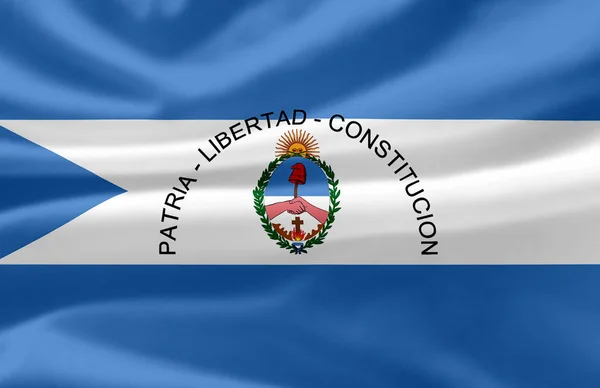 Corrientes zwaaiende vlag illustratie. — Stockfoto