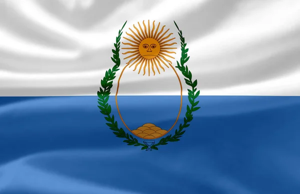 Mendoza ondeando bandera ilustración . — Foto de Stock