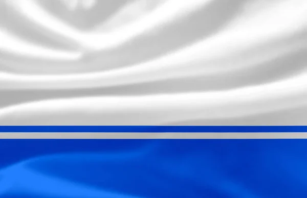 Altaj Köztársaság integetett zászló illusztráció. — Stock Fotó