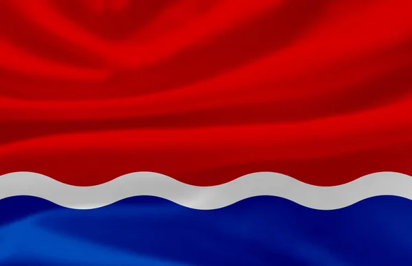 Amur zwaaiende vlag illustratie. — Stockfoto