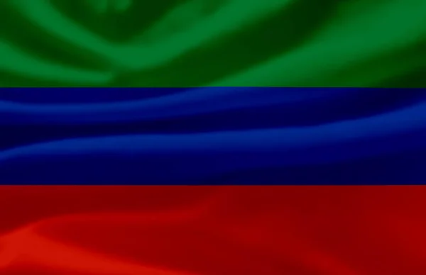 Dagestan waving flag illustration. — Stock Photo, Image