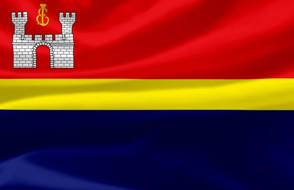 Kaliningrad waving flag illustration. — Stock Photo, Image