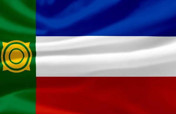 Khakassia vlajka. — Stock fotografie