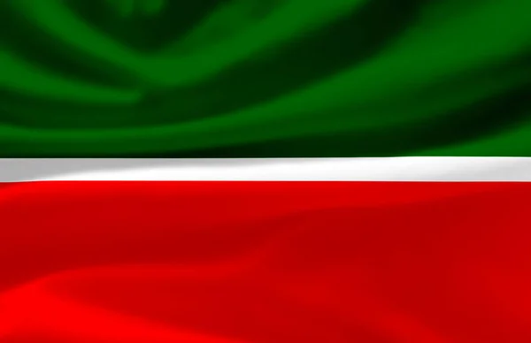 Tartaristán ondeando bandera ilustración . — Foto de Stock