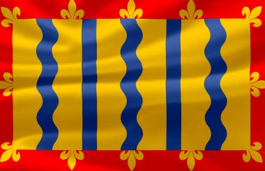 Cambridgeshire bayrak illüstrasyon sallayarak.