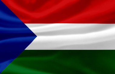 Imbabura bayrak illüstrasyon sallayarak.