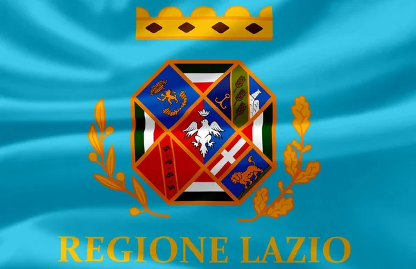 Lazio viftande flagga illustration. — Stockfoto