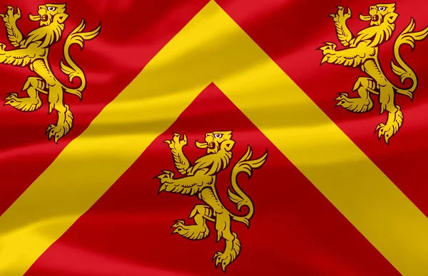 Anglesey viftande flagga illustration. — Stockfoto