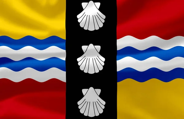 Иллюстрация флага Бедфордшира . — стоковое фото