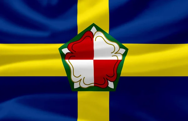 Иллюстрация флага Пембрукшира . — стоковое фото