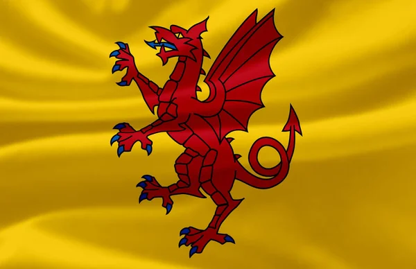 Somerset acenando ilustração bandeira . — Fotografia de Stock