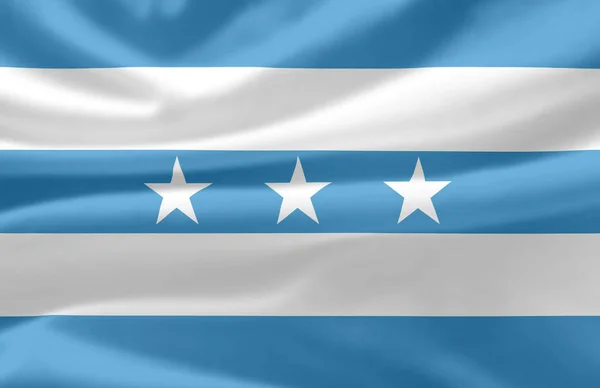 Guayas viftande flagga illustration. — Stockfoto