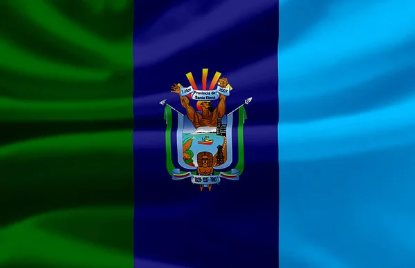 Santa Elena schwenkt Flagge Illustration. — Stockfoto