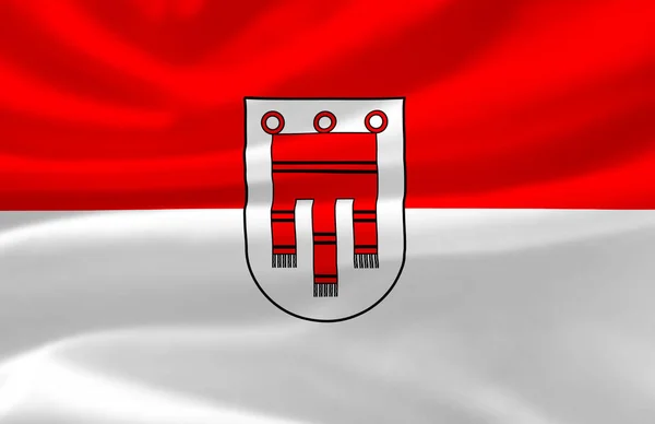 Mávající vlajka Vorarlbergu. — Stock fotografie