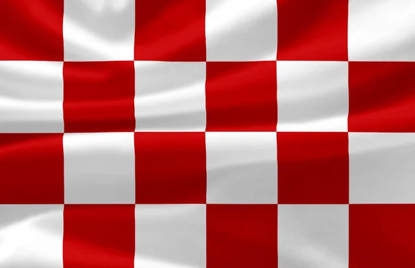 Nord Brabant viftande flagga illustration. — Stockfoto