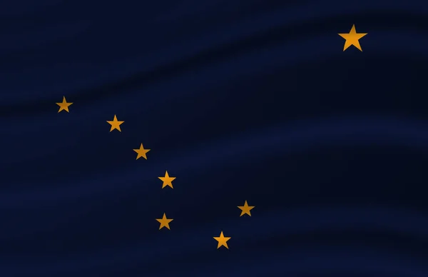 Alaska waving flag illustration. — Stock Photo, Image