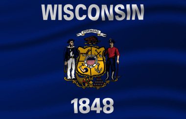 Wisconsin 'de bayrak sallama.