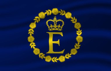 Eiir dalgalı bayrak illüstrasyon.