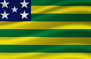 Goias bayrak illüstrasyon sallayarak.