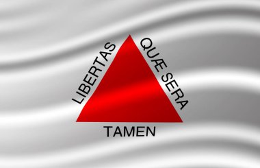 Minas Gerais bayrak illüstrasyon sallayarak.