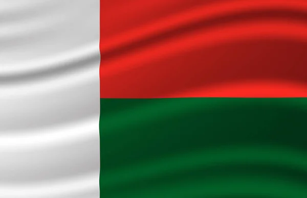 Madagascar waving flag illustration. — Stock Photo, Image