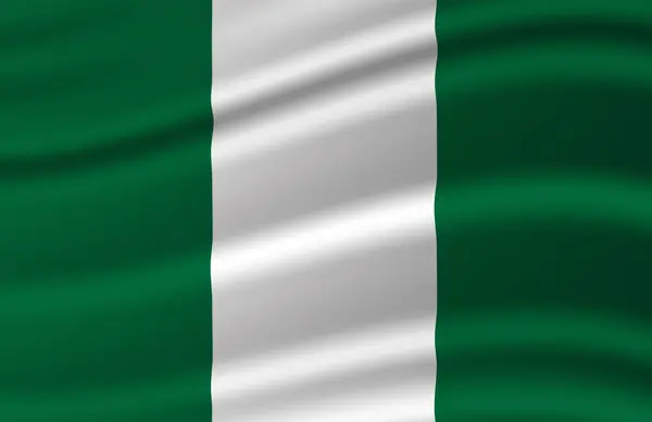 Иллюстрация флага Нигерии . — стоковое фото