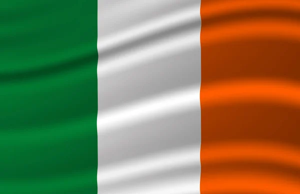 Illustration du drapeau irlandais . — Photo