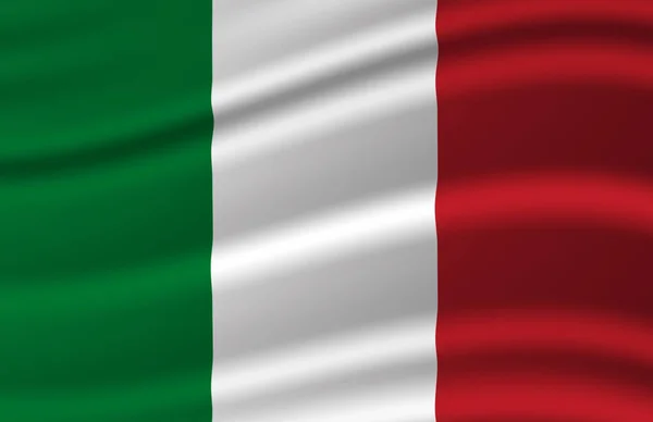 Italy waving flag illustration.