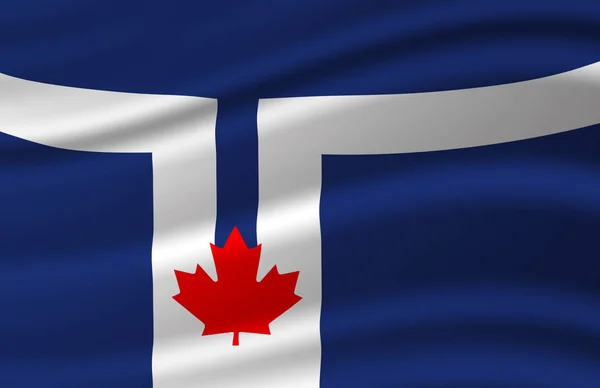 Toronto Bayrak dalgalı bayrak illüstrasyon. — Stok fotoğraf