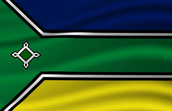 Mávající vlajka Amapa. — Stock fotografie