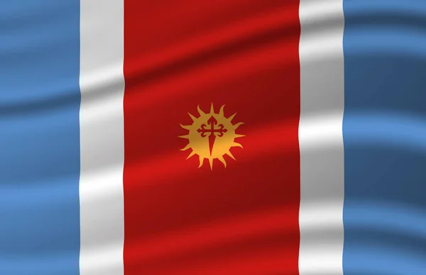 Santiago del Estero macha flaga ilustracja. — Zdjęcie stockowe