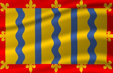 Cambridgeshire bayrak illüstrasyon sallayarak.