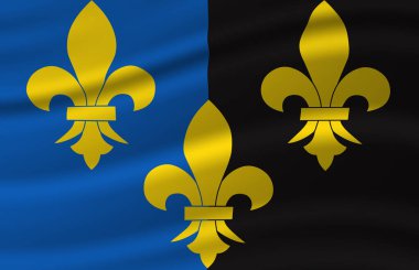 Monmouthshire dalgalı bayrak illüstrasyon.