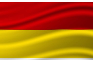 Azuay bayrak illüstrasyon sallayarak.