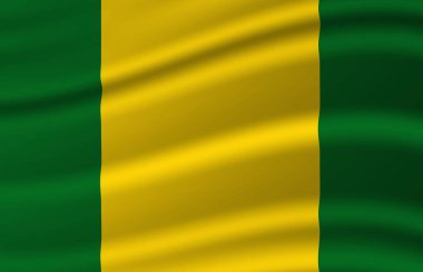 El Oro dalgalı bayrak illüstrasyon.