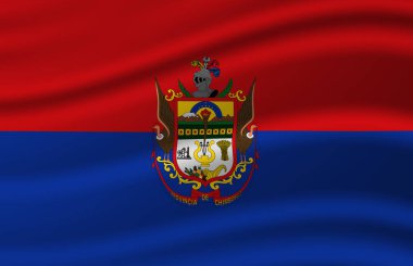 Chimborazo bayrak illüstrasyon sallayarak.