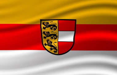 Carinthia bayrak illüstrasyon sallayarak.