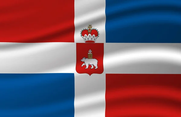 Permská vlajka – ilustrace. — Stock fotografie