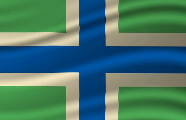 Severn Croix agitant l'illustration du drapeau . — Photo