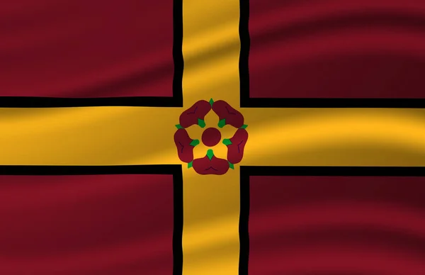 Northamptonshire zwaaiende vlag illustratie. — Stockfoto