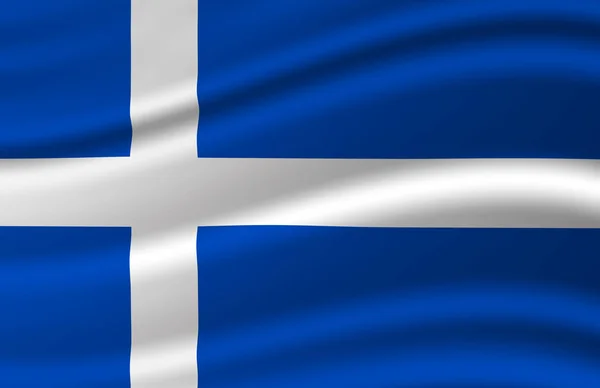Шетландськіє розмахуючи прапор ілюстрація. — стокове фото