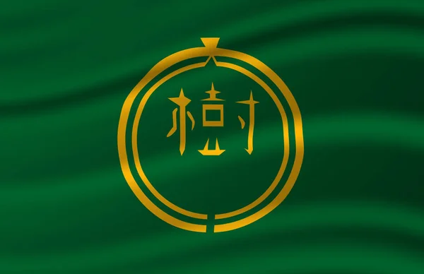 Taiki zwaaiende vlag illustratie. — Stockfoto