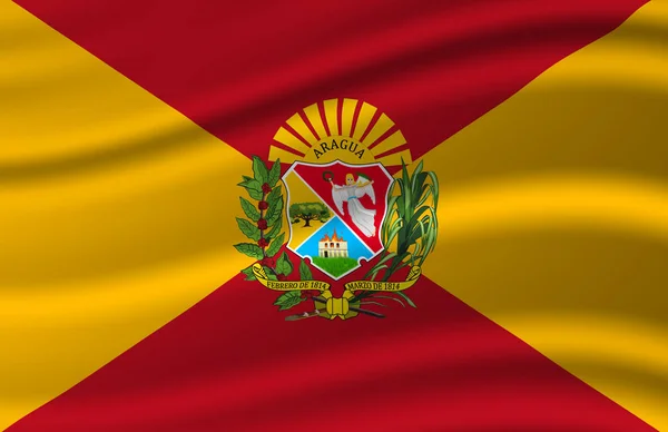 Aragua sventola bandiera illustrazione . — Foto Stock