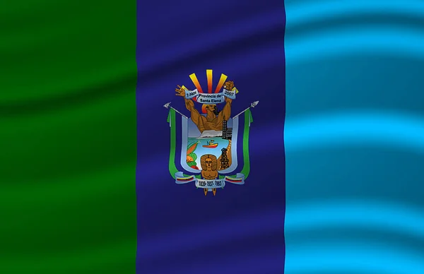 Santa Elena schwenkt Flagge Illustration. — Stockfoto