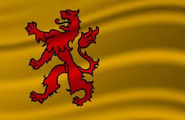 Södra Holland viftande flagga illustration. — Stockfoto