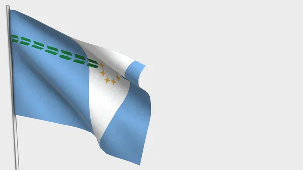 Formosa 3D waving flag illustration on flagpole. — Stock Photo, Image