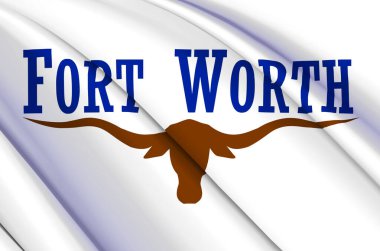 Fort Worth Texas 3d bayrak sallama.