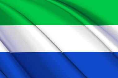 Galapagos 3d sallanan bayrak illüstrasyonu.